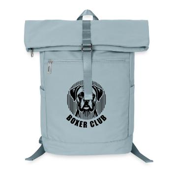 Boxer Club – Minimalist linear silhouette Hund - Laptop-Rucksack  - Eisblau - Vorne