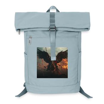 Dark Hussar Winged Warrior - Dark Fantasy - Laptop Backpack - ice blue - Front
