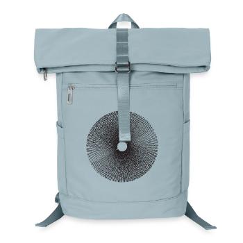 Radial Sunburst Ring Pattern - Laptop Backpack - ice blue - Front