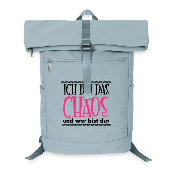 Ich bin das Chaos Geschenk - Laptop-Rucksack  - Eisblau - Vorne