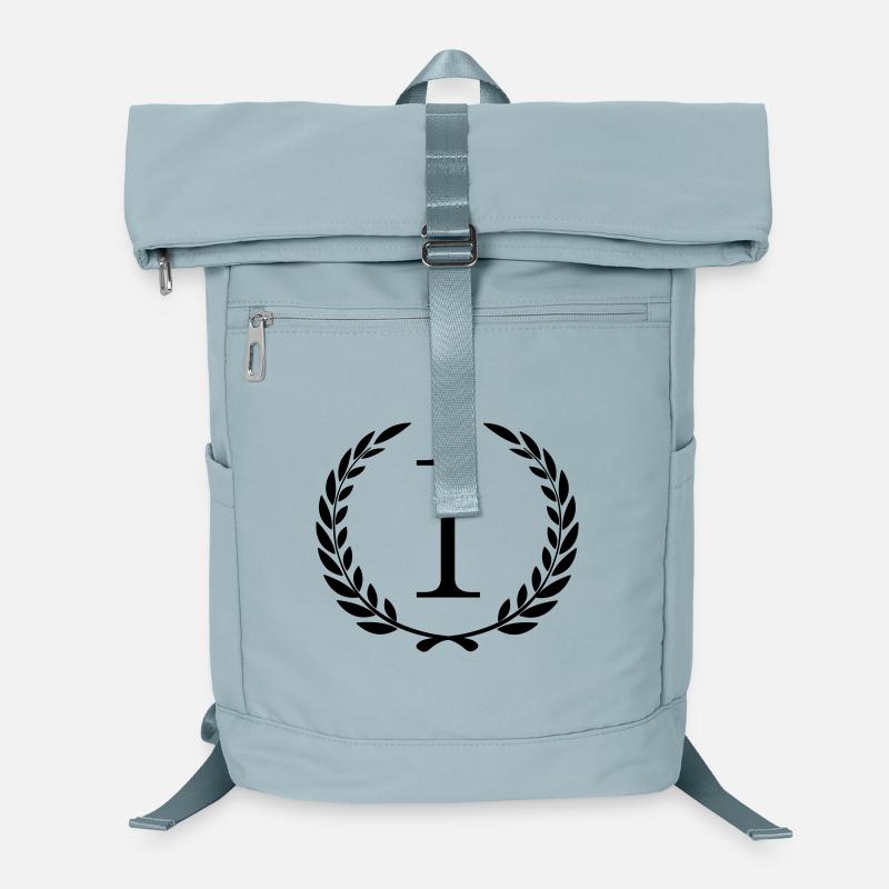 Winner wreath laurel wreath around first number 1 Laptop Backpack