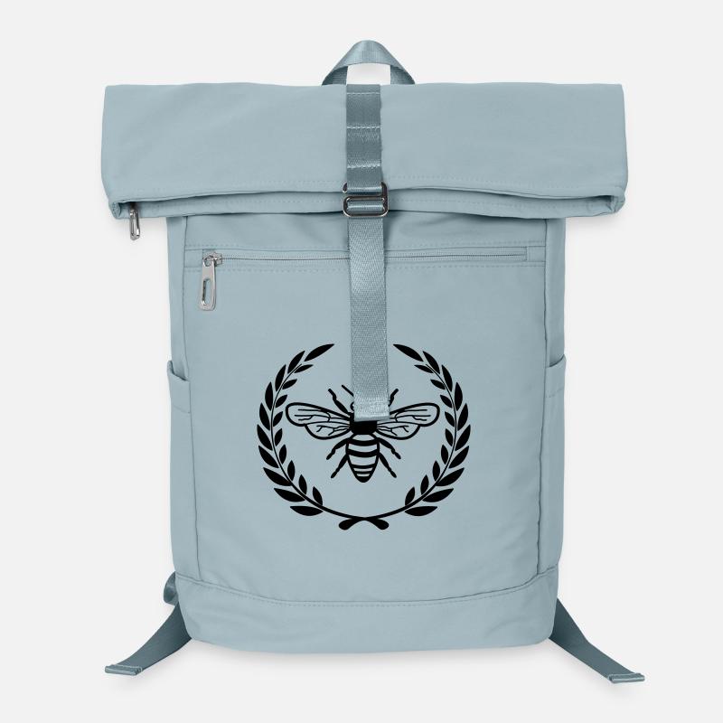 Bee in laurel wreath Laptop Backpack