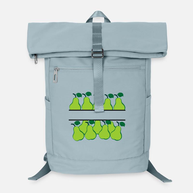 Bannière de poire avec poires vertes Sac à dos ordinateur