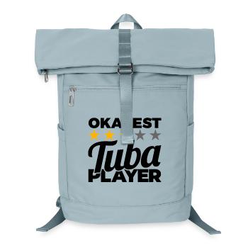 Okayest Tuba Player - Laptop Backpack - ice blue - Front