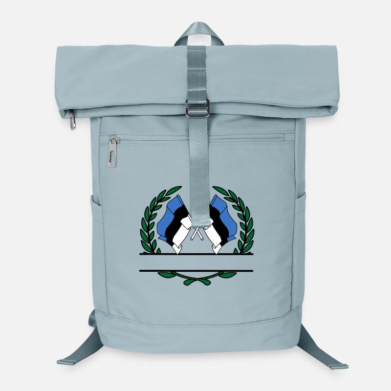 Fahnen Estland Lorbeerkranz Banner Laptop-Rucksack 