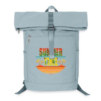 Summer Time Palmeninseln und Möwen - Laptop-Rucksack  - Eisblau - Vorne