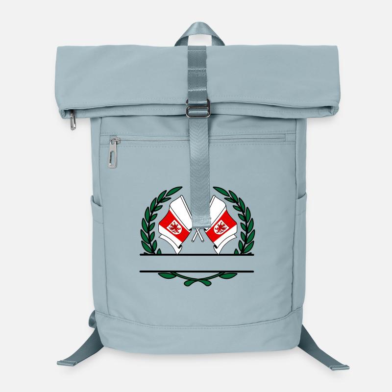 Fahnen Westpommerschen Polen Lorbeerkranz Banner Laptop-Rucksack 