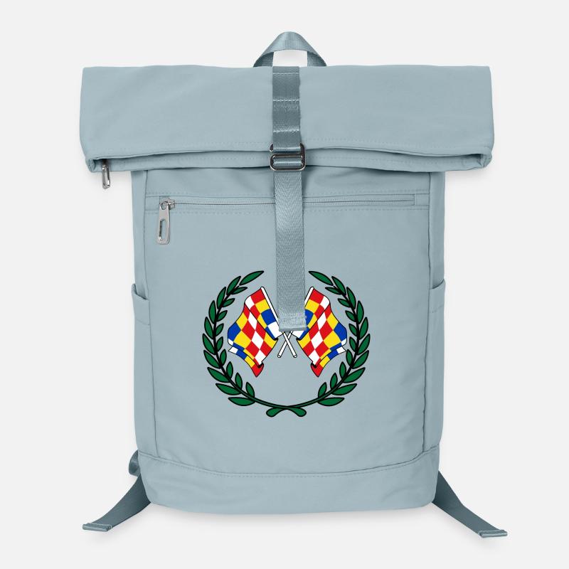 Flaggen Provinz Antwerpen Belgien Lorbeerkranz Laptop-Rucksack 