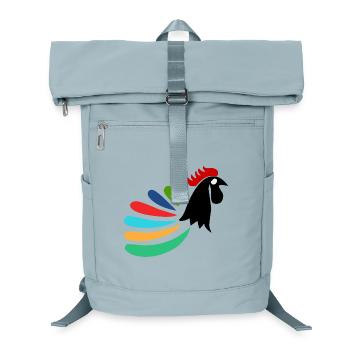 COQ. CHEVAL. POULE. COQ. ANIMAL. OISEAU. LICORNE. - Sac à dos ordinateur - bleu glacier - Devant