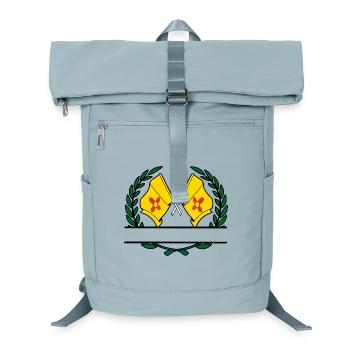 Drapeaux USA Nouveau-Mexique couronne de laurier bannière - Sac à dos ordinateur - bleu glacier - Devant