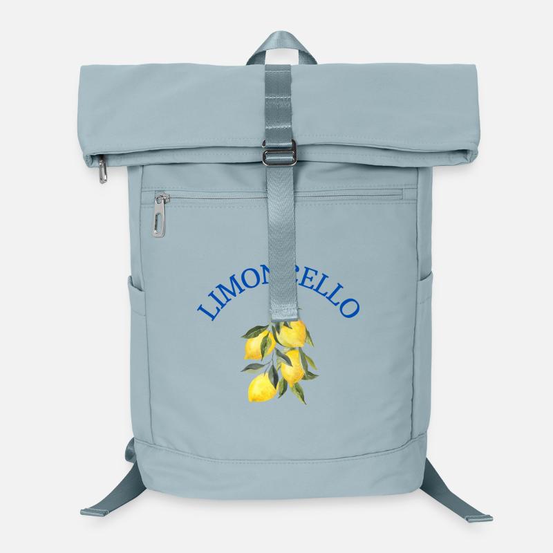Limoncello – citrons sur une branche avec lettrage Sac à dos ordinateur
