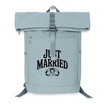 Just Married - Laptop Backpack - ice blue - Front