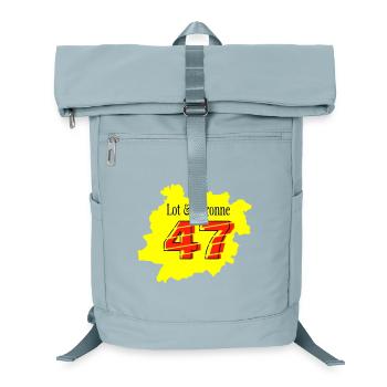 Map Lot et Garonne 47 - Laptop Backpack - ice blue - Front