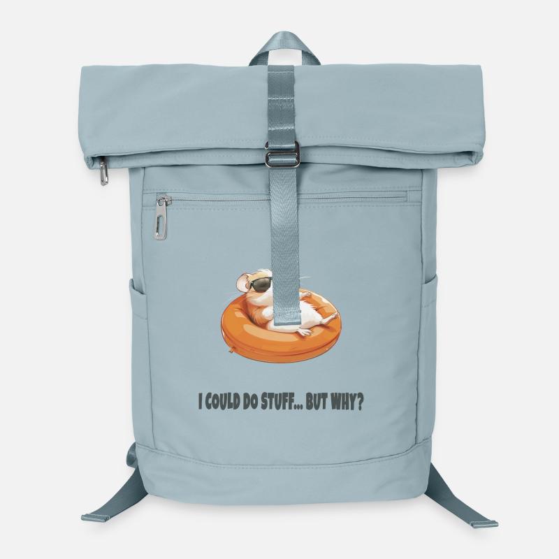 I Could Do Stuff… But Why? | Funny Lazy Hamster Laptop-Rucksack 