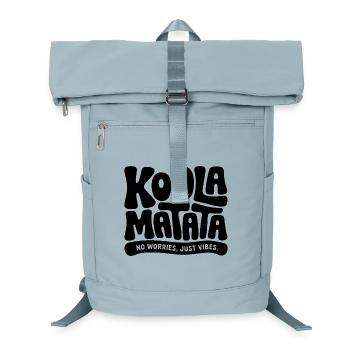 Koola Matata : Keine Sorge, nur Vibes - Laptop-Rucksack  - Eisblau - Vorne