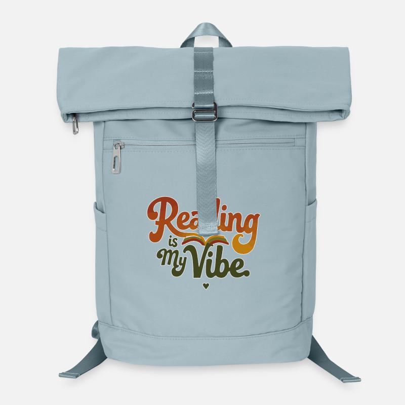 Reading Is My Vibe – Retro Book Saying Laptop Backpack