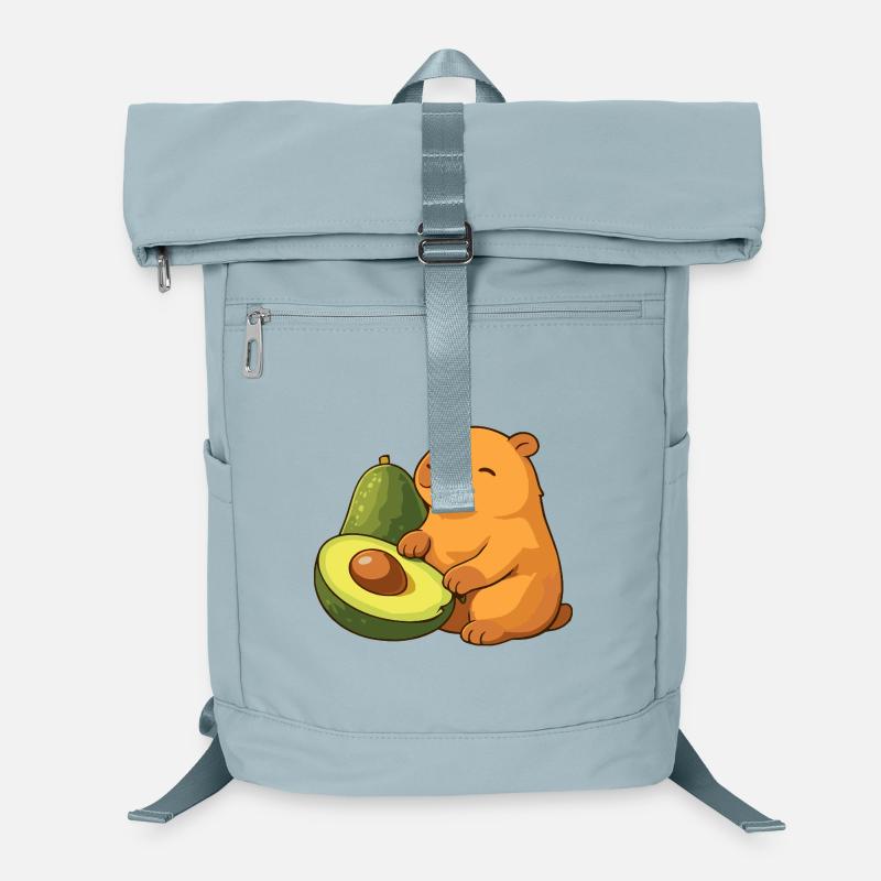 Capybara mit Avocado Laptop-Rucksack 