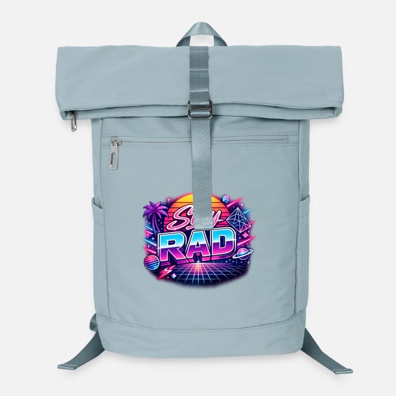 Stay RAD Neon Retro Laptop Backpack
