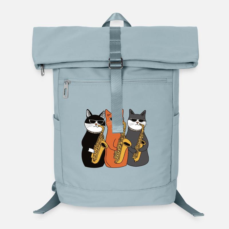 Trio de saxophone chat Sac à dos ordinateur
