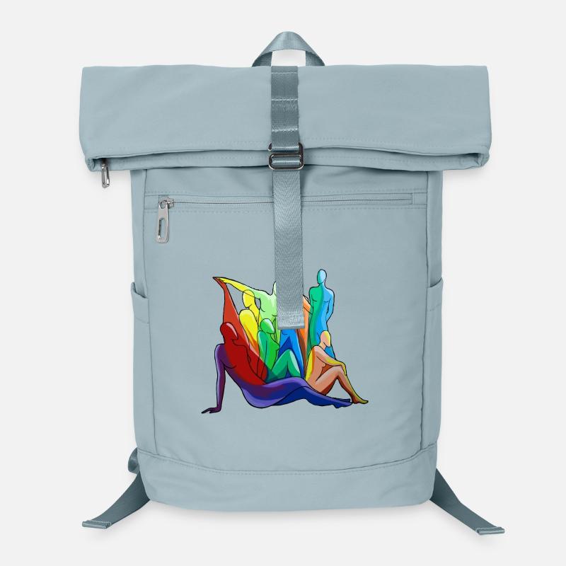 Colorful Body Silhouettes Laptop Backpack