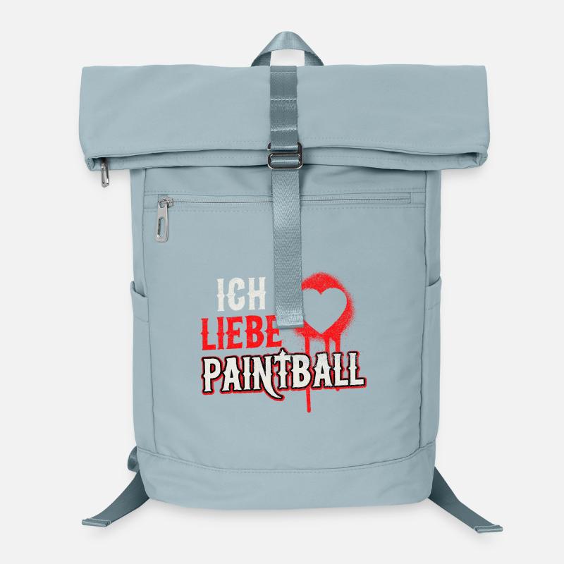 Ich liebe Paintball Herzspritzer Laptop-Rucksack 