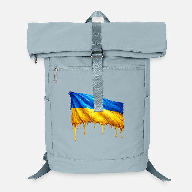 Drapeau ukrainien dégoulinant Sac à dos ordinateur