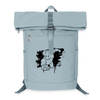 Superhero graffiti - Laptop Backpack - ice blue - Front