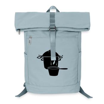 Poêle à soupe et poêle à lait - Sac à dos ordinateur - bleu glacier - Devant