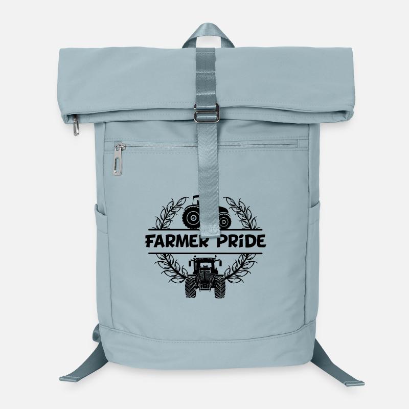 Farmer Power Design Traktor Text Farmer Stolz Laptop-Rucksack 