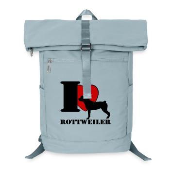 Rottweiler , j’adore .............................. - Sac à dos ordinateur - bleu glacier - Devant