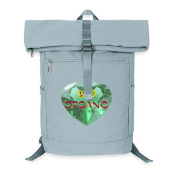 Diamantherz I Love Organic - Laptop-Rucksack  - Eisblau - Vorne