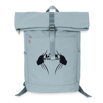 Gucken aber bitte nicht anfassen - Laptop-Rucksack  - Eisblau - Vorne