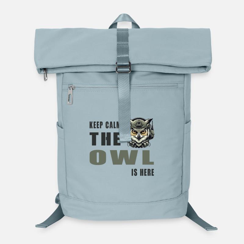 Ruhe bewahren, die Eule ist da Laptop-Rucksack 