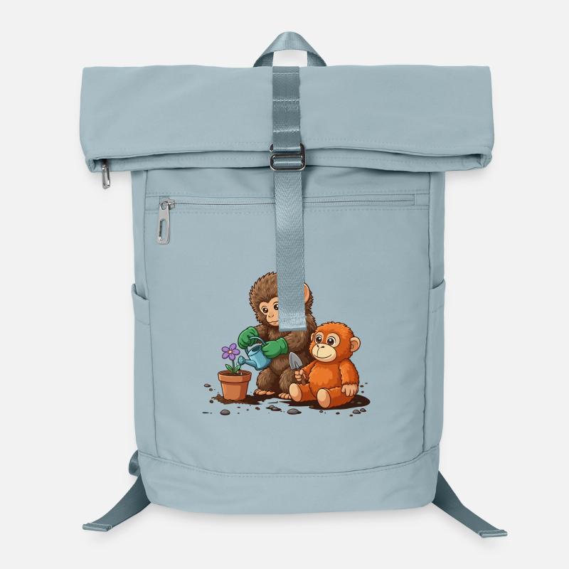 the monkey punch - Monkey Gardening Laptop Backpack
