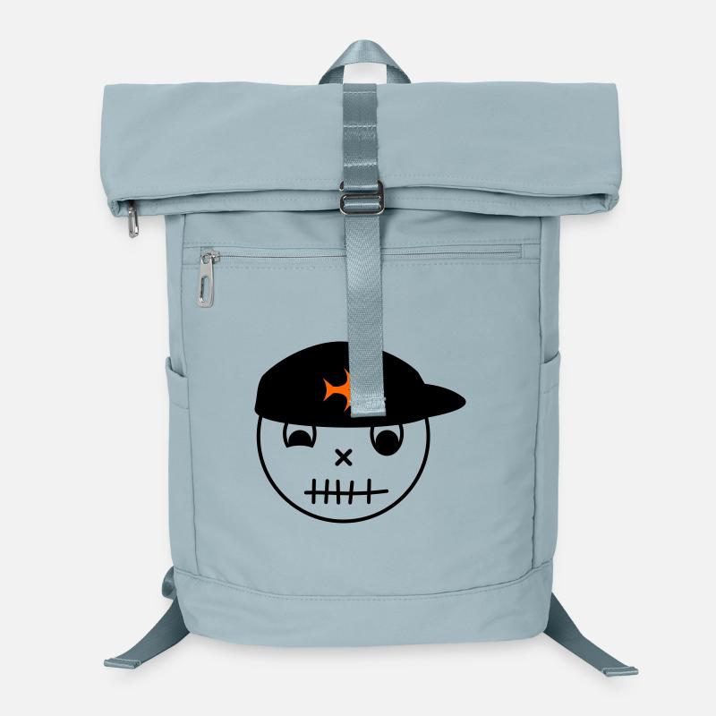 Smiley mit Fisch-Cap Laptop-Rucksack 