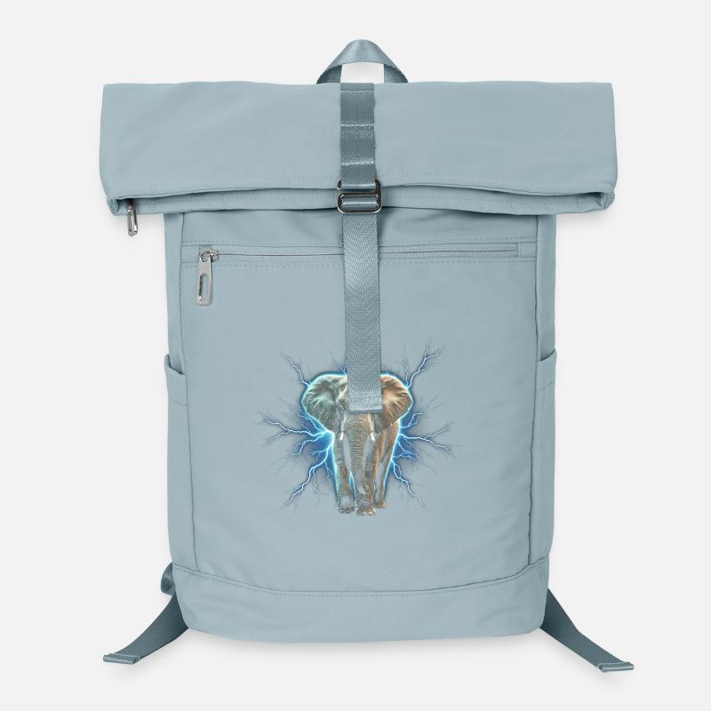 Lightning elephant with electric aura Laptop Backpack