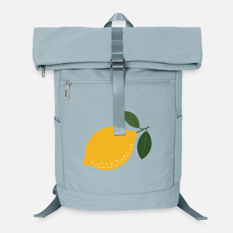 Golden Lemon Sketch Laptop Backpack