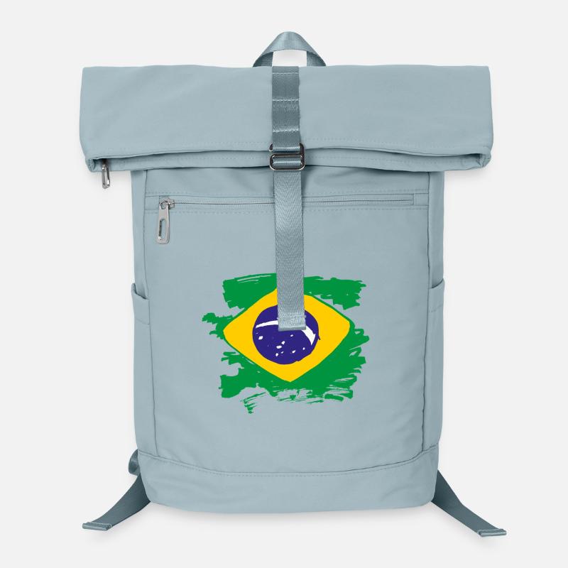 Brasilien Flagge Laptop-Rucksack 