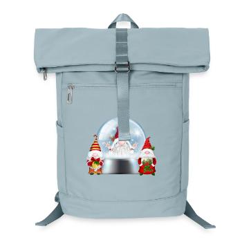 Schneekugel Santa Gnomes Jubel - Laptop-Rucksack  - Eisblau - Vorne
