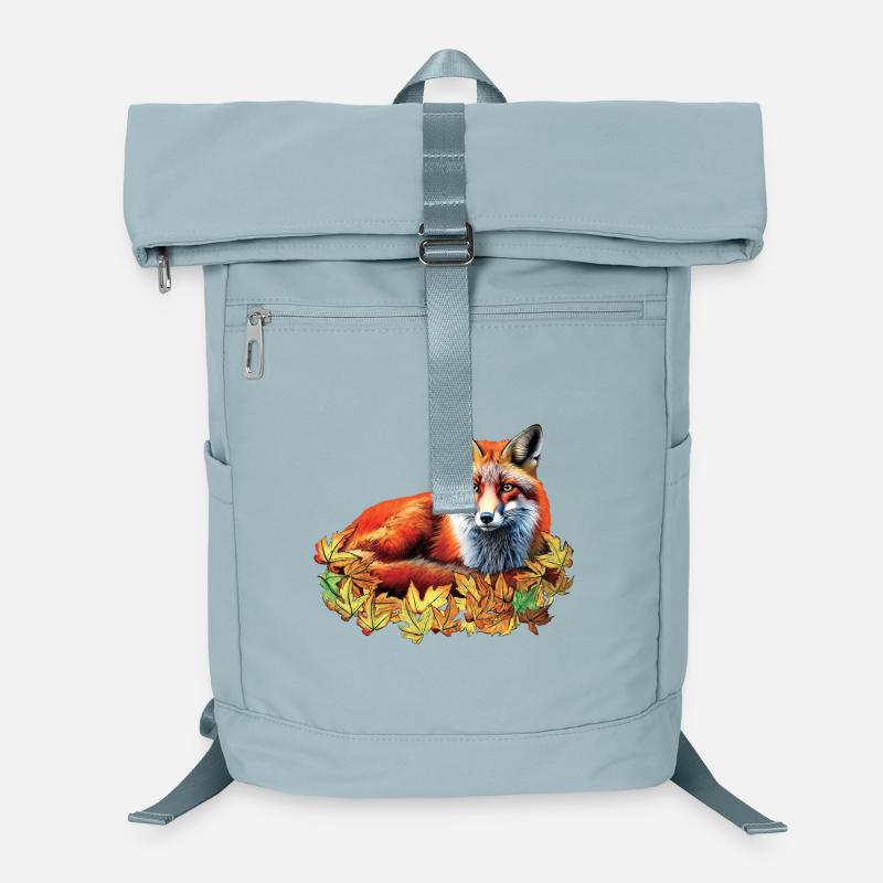 Red fox in autumn Laptop Backpack