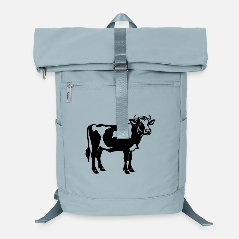 Shadow dairy cow standing – transparent SVG boerderi Laptop Backpack