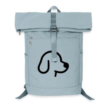 Cute Dog - Outline, Silhouette - Laptop Backpack - ice blue - Front