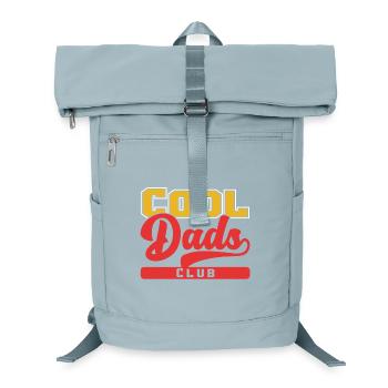 Cooler Vaterclub im Vintage-Stil - Laptop-Rucksack  - Eisblau - Vorne