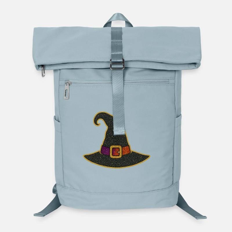 Glitzernder Hexenhut Goldrand Laptop-Rucksack 