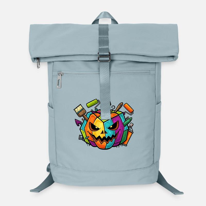 Halloween Graffiti Pumpkin Laptop Backpack