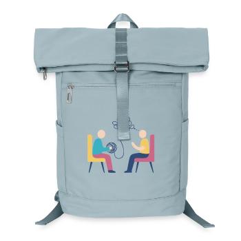 Psychotherapie – Mental Health Design - Laptop-Rucksack  - Eisblau - Vorne