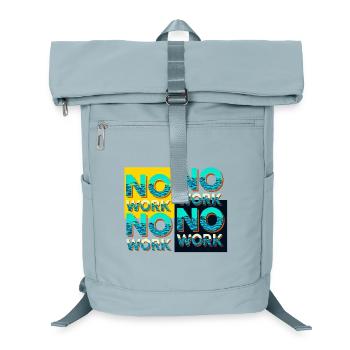 Keine Arbeit mit Wellen - Laptop-Rucksack  - Eisblau - Vorne