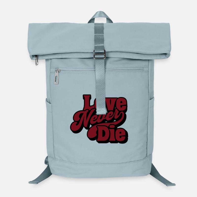 Love Never Die – Vintage Script Statement Laptop-Rucksack 