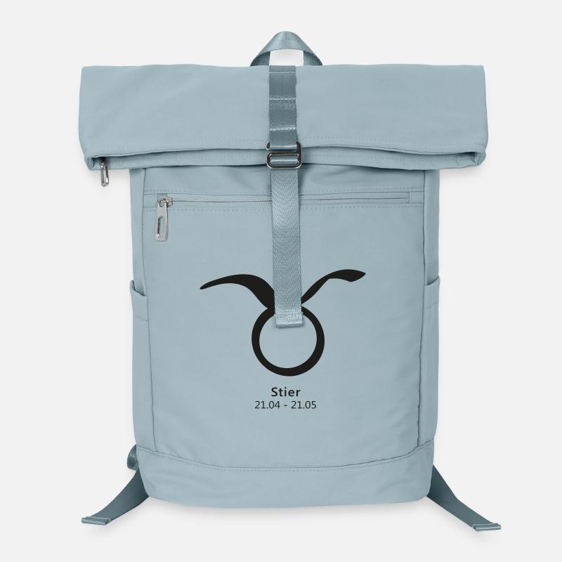 Stier Taurus Symbol 21.04–21.05 Sternzeichen - Laptop-Rucksack  - Eisblau