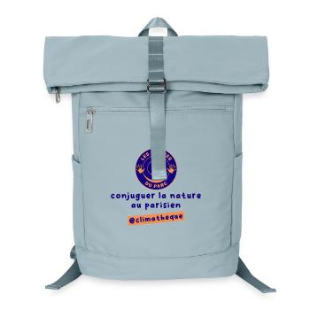 identite_visuelle_du_projet_climatheque - Sac à dos ordinateur - bleu glacier - Devant